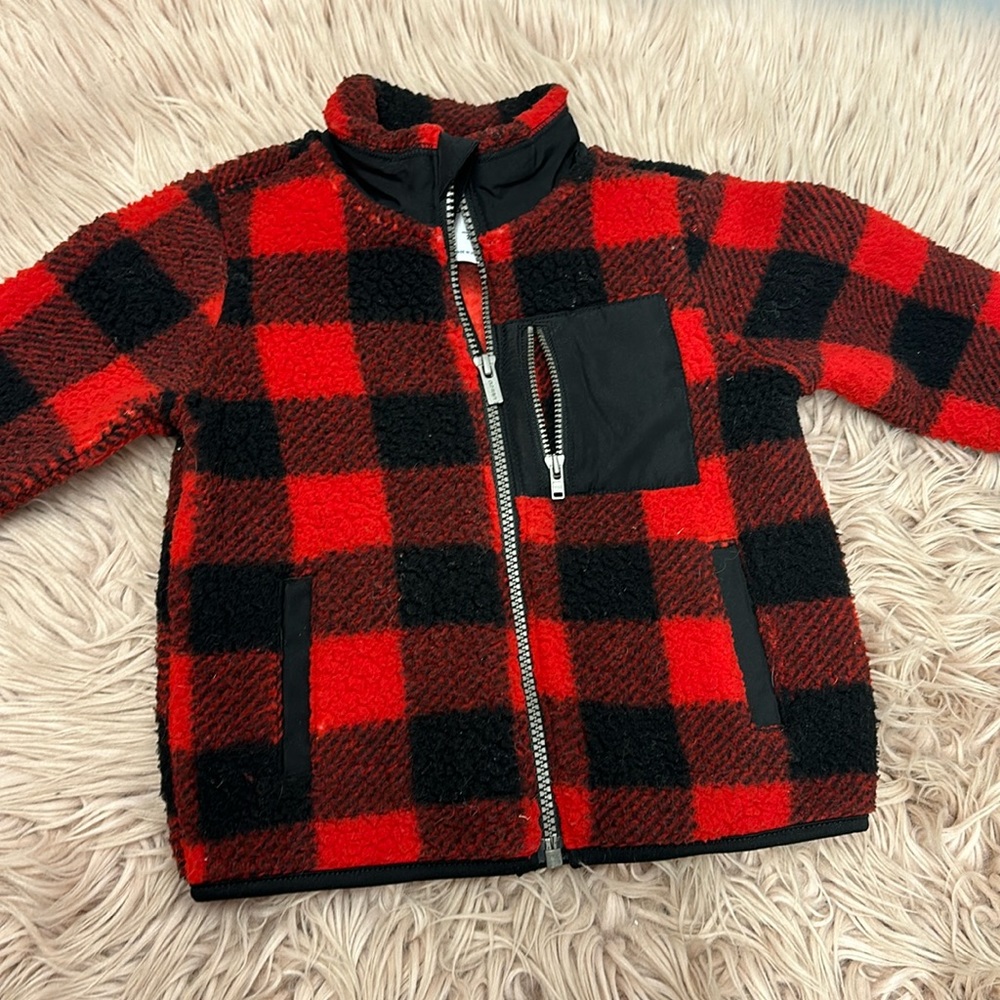 Plaid Zip Up